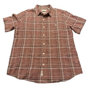 Weatherproof Vintage Washable Linen Button Down Shirt- Size L